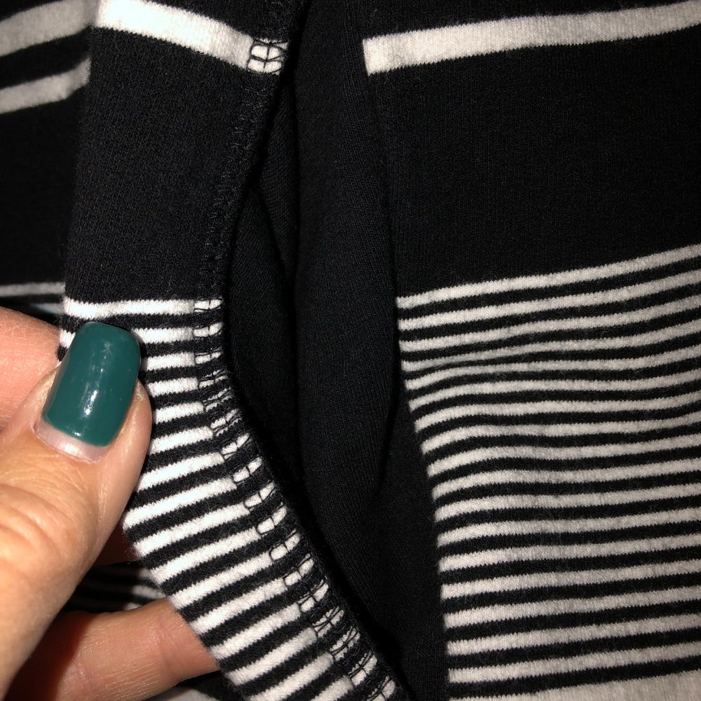 New T By Talbots Mixed Stripe Terry Pullover Smal… - image 4